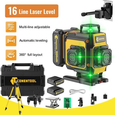 Professional 4D 16-Line Self-Leveling Laser Level