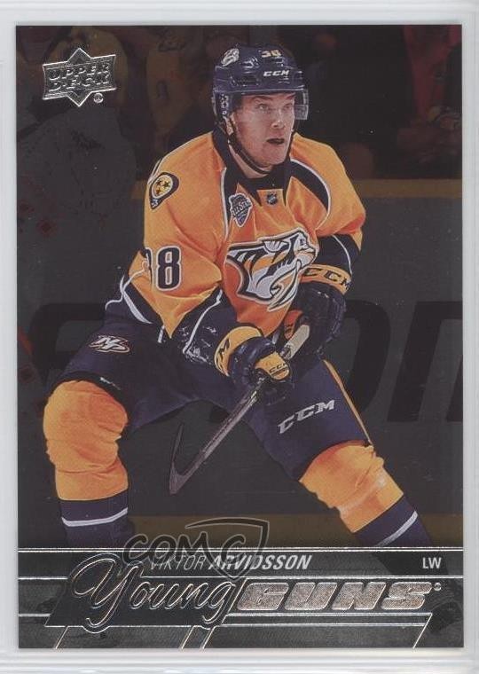 2015-16 Upper Deck Young Guns Silver Foil Board Viktor Arvidsson #222 2js