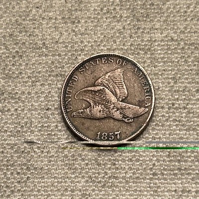 1857 1C Flying Eagle Cent Choice H030