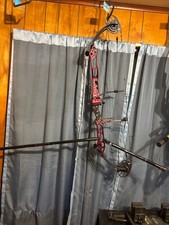 PSE Lazer Black Cherry Red Target Bow w/ Rest, Stabilizer, sling, peep MINT!!!