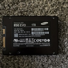 Samsung 850 EVO 1TB 2.5in SATA III Internal SSD MZ-75E1T0 Black