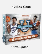 2025-2026 Bowman University Best Basketball-12 Hobby Box SEALED CASE **pre-order