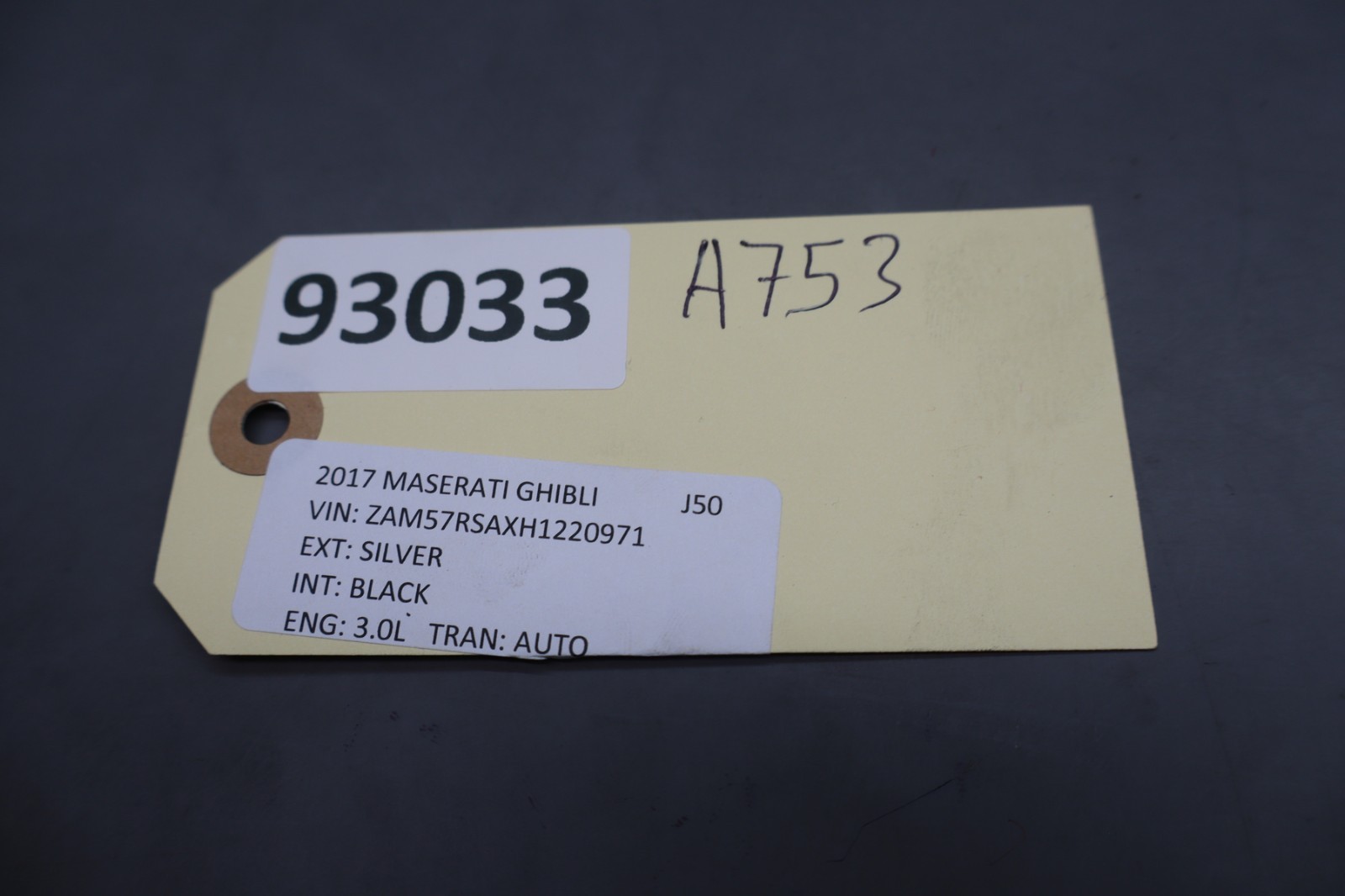 14-17 Maserati Ghibli Rear Overhead Dome Light Reading Lamp Module Black Oem