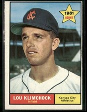 1961 Topps #462 Lou Klimchock - Excellent 1124001055