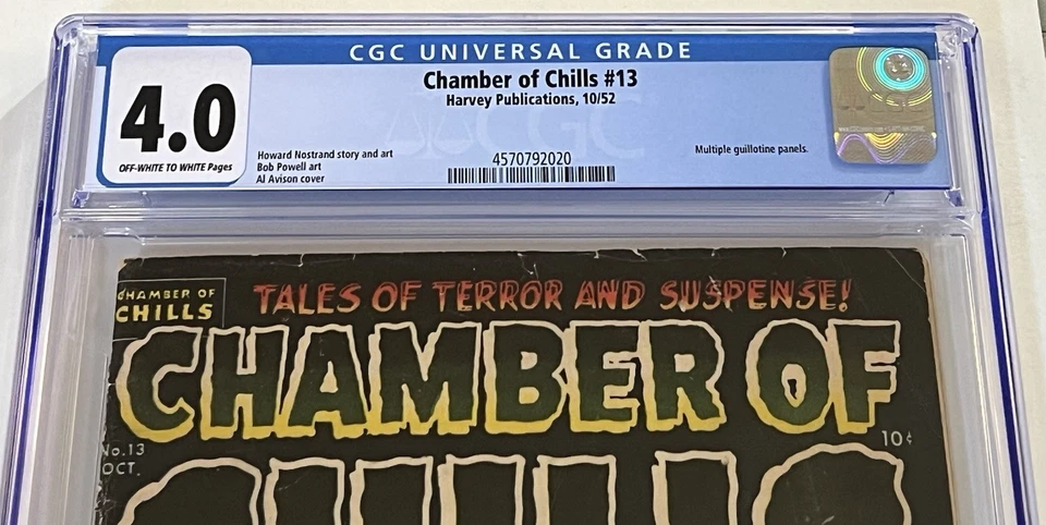 1954 Chamber of Chills 13 CGC 4.0 Harvey, Precode Horror. - Image 2 of 3