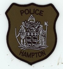VIRGINIA VA HAMPTON POLICE SUBDUED SWAT STYLE NICE SHOULDER PATCH SHERIFF