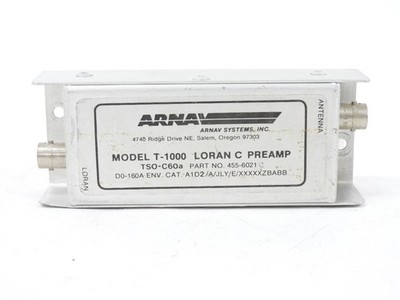 Arnav Model T-1000 Loran C Preamp TSO-C60a Part NO. 455-6021 (nice)