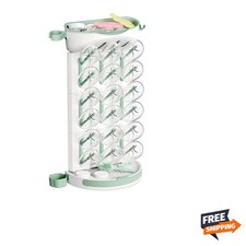 Detachable Baby Bottle Drying Rack with Brush Holder - BPA-Free  Easy To Clean
