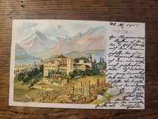 Künstler-AK sign. Hirschmann: Meran, Schloss...