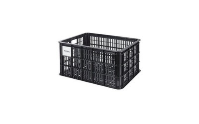 BASIL Kunststoff-Fahrradkasten Crate MIK 2.0 schwarz | Für MIK Systemträger | Gr