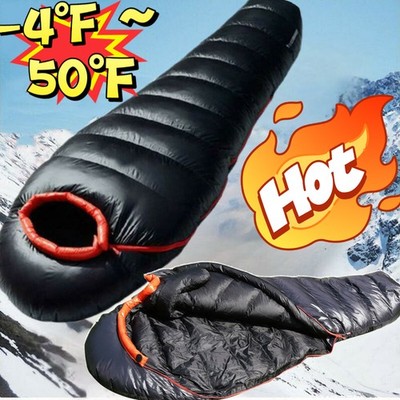 -17 °C Camping Wandern 1000g Füllung Daunen Thermo Leicht Mumienschlafsack