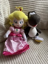 Super Mario Princess Peach Yoshi Schwarz Kuscheltier