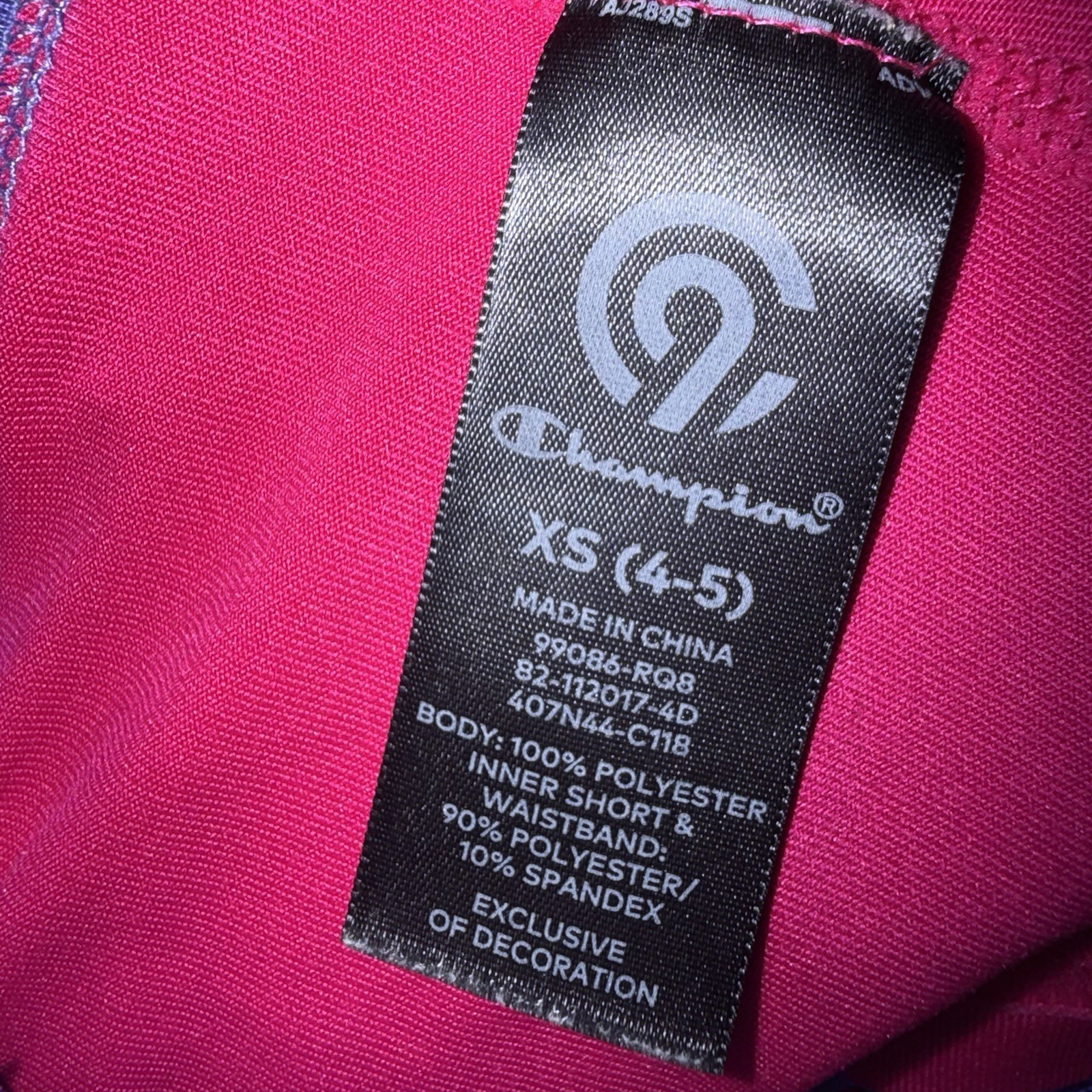 CHAMPION C9 Girls Purple & Pink Tennis Skort Duo Dry Inner Short Skirt XS 4-5 image 7