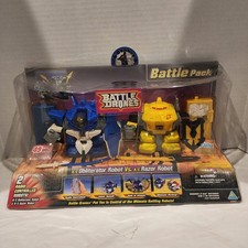 NIB Vintage Battle Drones Remote Control Toymax 1998 OBLITERATOR & RAZOR Robots