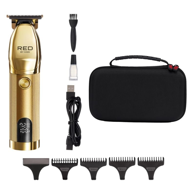 Red by Kiss Cordless Hair & Beard Trimmer & Grooming Portabl