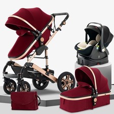 Stroller and Car Seat Set, Baby Stroller Travel System with Isofix Base,Fodlable
