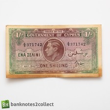 CYPRUS: 1 x 1 Cypriot Shilling Banknote. Dated 01.05.42.