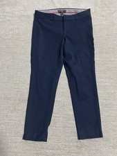 Banana Republic Sloane Trouser Pants Women s 2P Slim Skinny Navy Blue