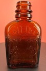 Two Vintage Decorative Amber Medicine Bottles- Crown Trademark &  Circle B — photo 8