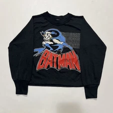 Vintage Batman Boys Long Sleeve Shirt PCA 80s Comic Kids