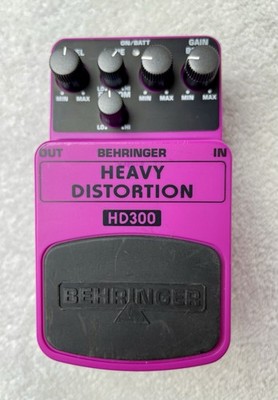 Behringer HD300 Heavy Distortion Analog Effects Pedal for Electric Guitar