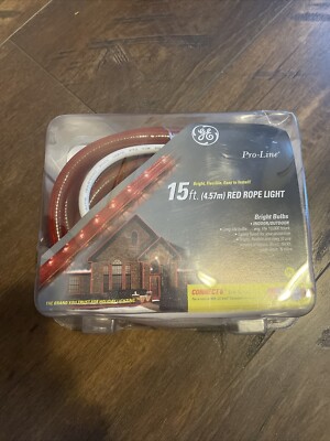 GE Pro Line 15ft Red Rope Light | eBay
