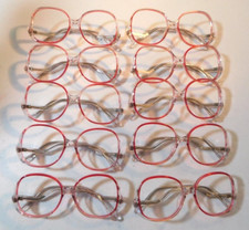 Vintage 10 Pc. Lot ELITE Connie Col. 7 Red Cry 52/16 Eyeglass Frame NOS N3