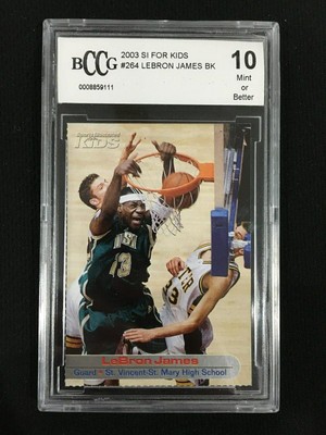 lebron james sports illustrated rookie card