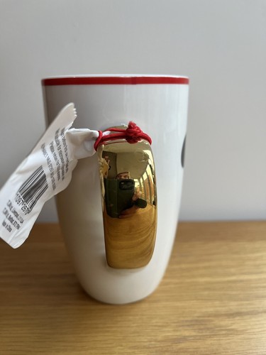 TJM Disney ALPHABET 5 inch Mug Letter T Mickey Mouse Christmas Theme - Foto 5 di 9