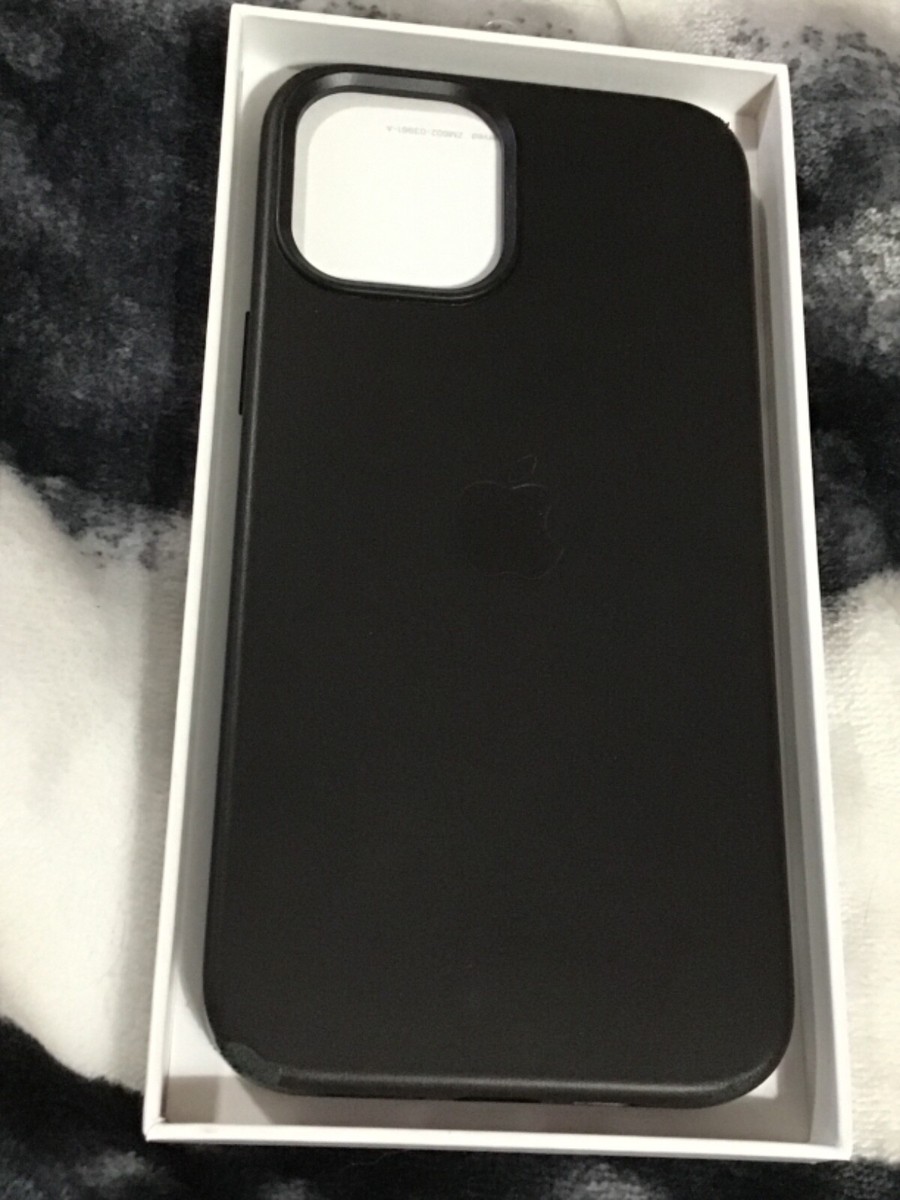 iPhone 12 Pro Max leather case open box with defect black | eBay