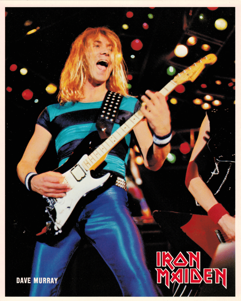 Dave Murray IRON MAIDEN Authentic Vintage 1980s 8x10 Photograph Dave Murray IRON MAIDEN Authentic Vintage 1980s 8x10 Photograph