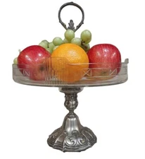 Berndorf Krupp Austria 1880-1925 Silverplate Fruit Bowl Centerpiece RARE Ornate