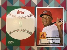 YASMANY TOMAS #9 DiamondBacks 02/99 Made 2015 Topps 5x7 1952 Tribute Update