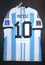 2022 World Cup Adidas Argentina Authentic Lionel Messi Jersey Shirt HF2157 Patch