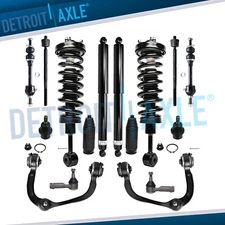 16pc Front Strut Rear Shock Upper Control Arm Kit for F-150 Lincoln Mark LT 4WD