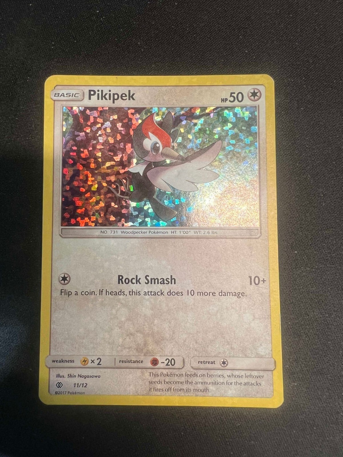 Pikipek McDonalds Promo 11/12 Heavy Play Pokemon Trading Card Game