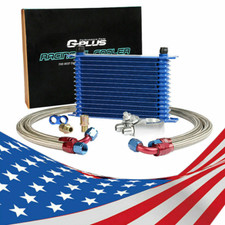Fit For Transmission Oil Cooler Filter Adapter Kit Universal 15 Row An10 Engine
