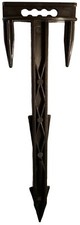 Triple spike anchor pegs garden for netting, fleece and weed membrane