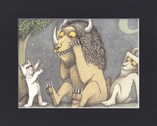 8X10" Matted Print Art Picture: Where the Wild Things Are, Maurice Sendak