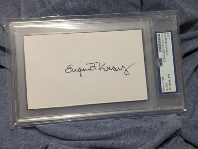 PSA DNA Eugene Kranz Autograph Apollo 11 Apollo 13 NASA Flight Director 