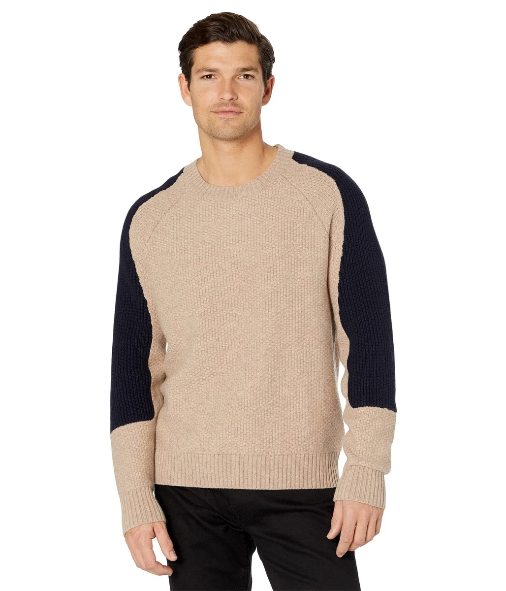 Calvin Klein Long Sleeve Cashmere Blend Stitch 7GG Sweater Roasted