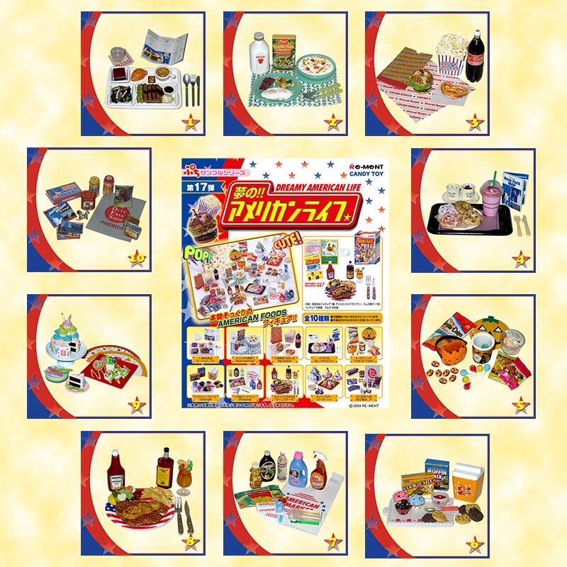 Rare 2004 Re-Ment Dreamy American Life Full Set of 10 pcs | eBay