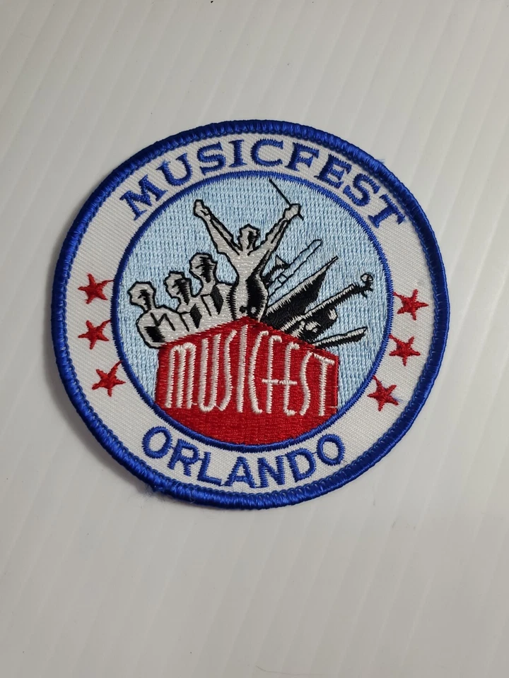 Vtg Musicfest Orlando Sew On Embroidered Patch 3.5" Badge Music Fest Florida  - Image 3 of 4