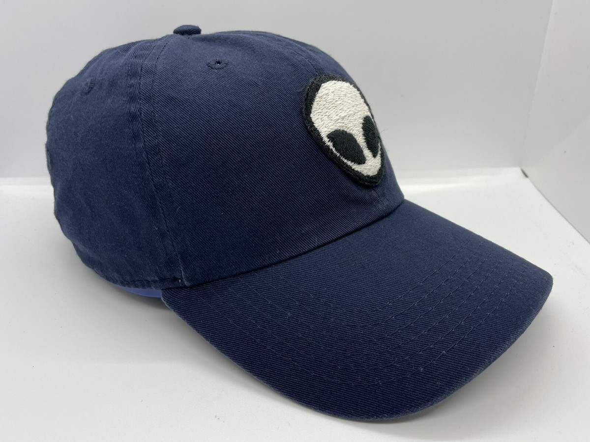 Newhattan Alien Head Strapback Baseball Cap Hat Adult Navy Blue Embroidered Hat Newhattan Alien Head Strapback Baseball Cap | Mercari main image 3