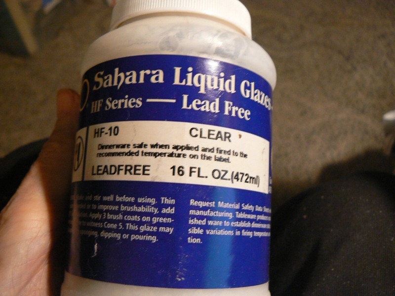 Amaco High Fire Glaze - THREE  ,  Lead Free Clear, 16 FL. OZ (472ml) - HF-10