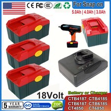 18V 5Ah Battery for Snap on CTB6187 CTB4187 CTB4185 CTB6185 CT6850 CTC620 CT4850
