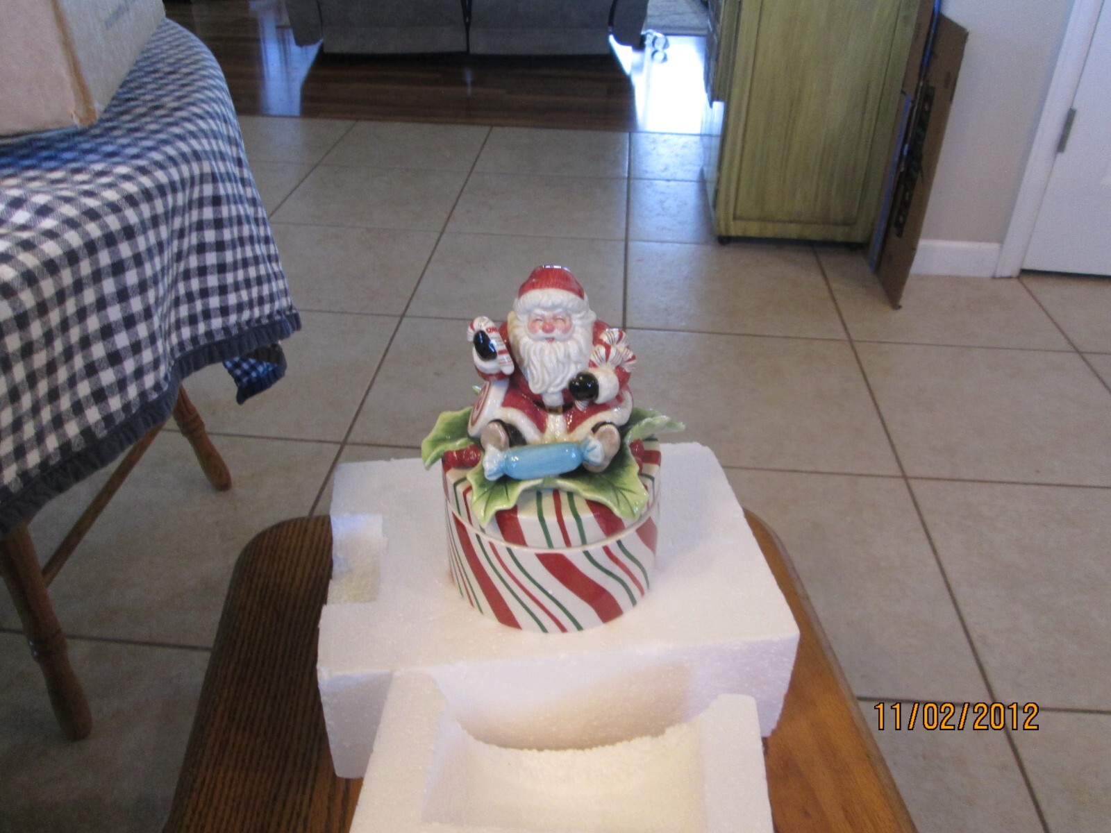 Fitz and Floyd Candy Christmas Lidded Dish with Original Box and Packaging eBay