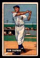 1951 Bowman Baseball #9 Sam Chapman GD