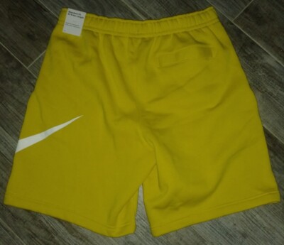 極美品 22ss FCRB LOGO APPLIQUE SHORTS S Nike GX Club Shorts BV2721-709 Vivid Sulfur/Vivid Sulfur Men's
