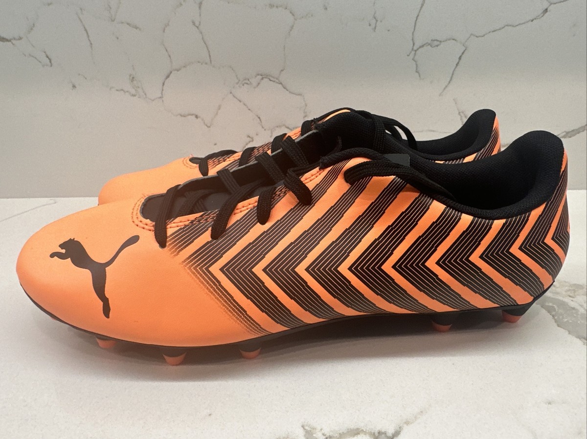 New Puma Tacto II FG/AG Orange/Black Soccer Cleats 106704-01 Youth